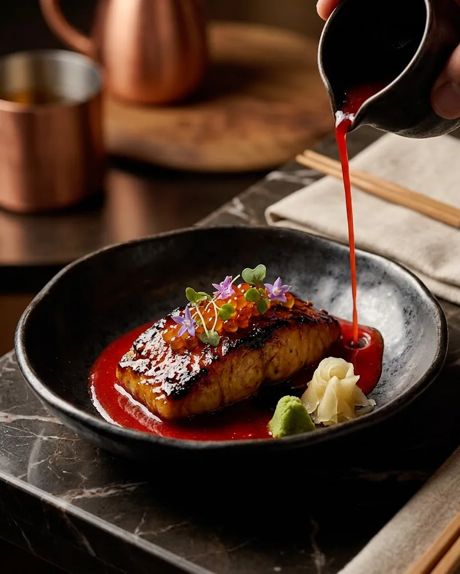 Plat de fusion asiatique raffiné — chef à domicile Montréal